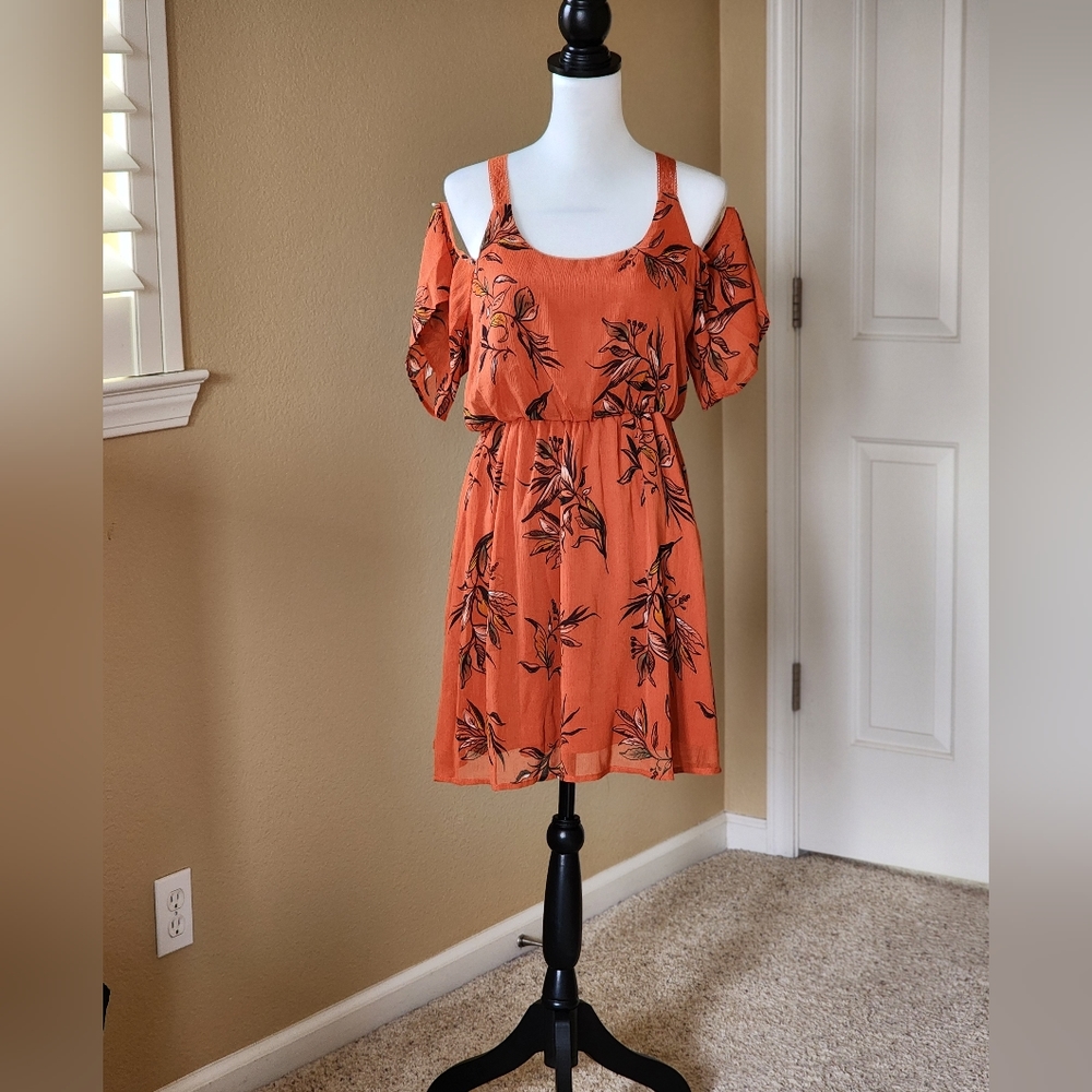 Cold shoulder dress